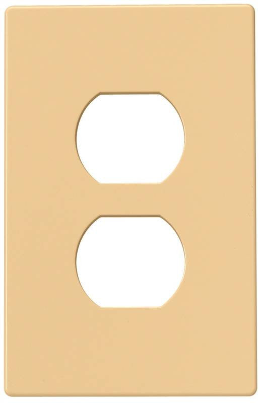 Wall Plate 1gang Dplx Recpt Iv