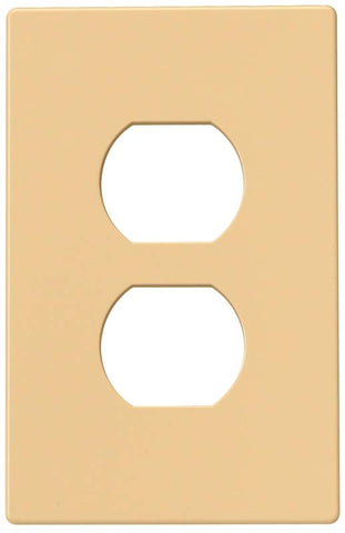 Wall Plate 1gang Dplx Recpt Iv