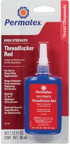 Threadlock Hghstr Red 36ml