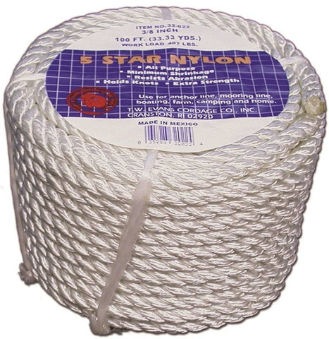 Rope Nylon Twist 1-2x50 Ft