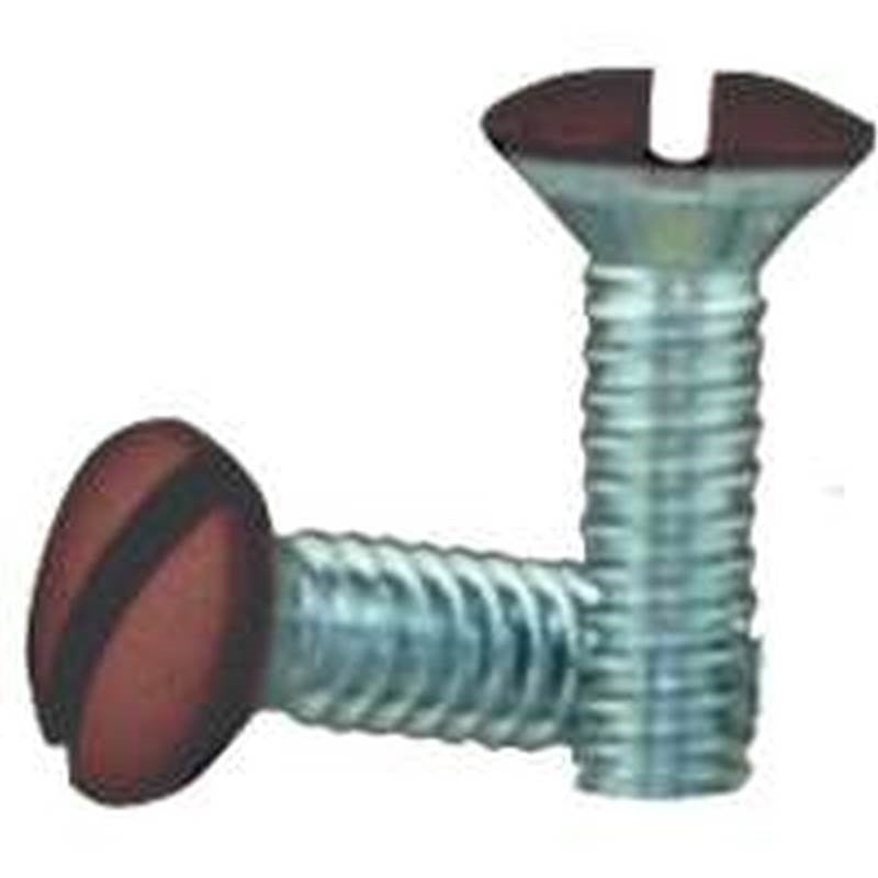 Screws Wall Plt 6-32x1-2in Brn