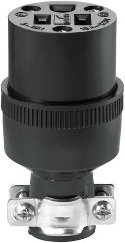 Connector W-grnd Wire Blk 15a