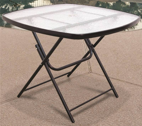 Chat Table Folding Glass 36 In