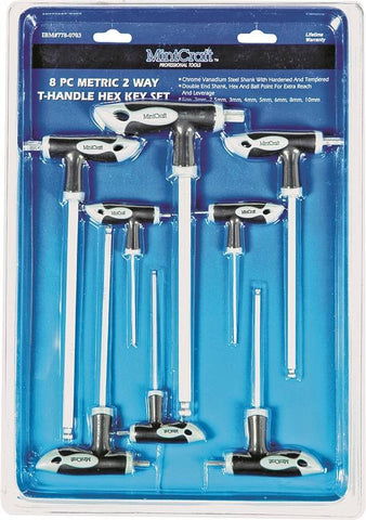 Key Hex-ball 8pc Metric Md Hdl