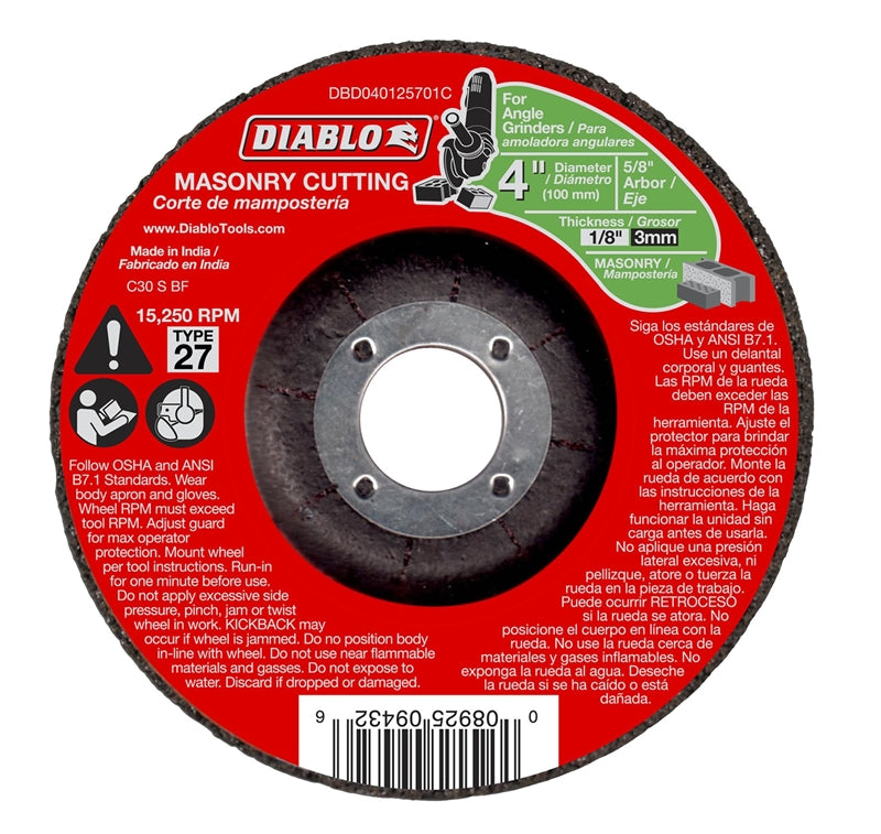 Cutoff Disc Masonry Dc 4 In