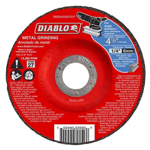 Grinding Disc Metal Dc 4-1-2in