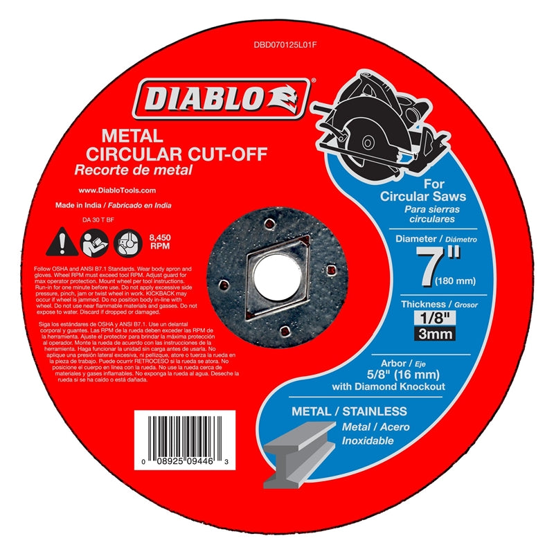 Cutoff Disc Metal 7 In