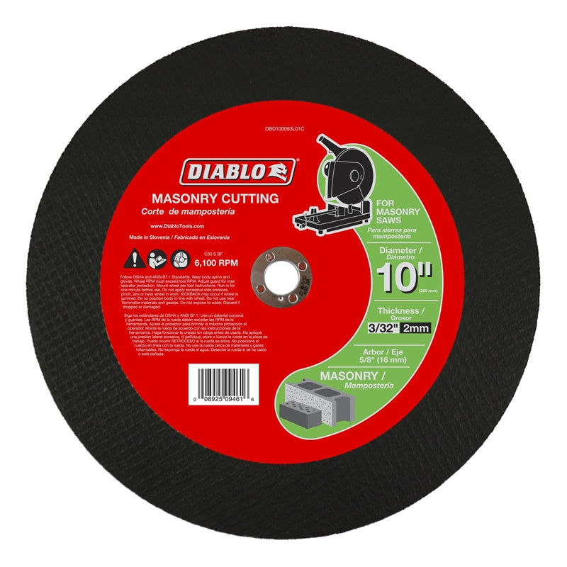 Cutoff Disc Masonry 10 In