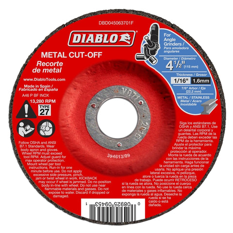 Cutoff Disc Metal Dc 4-1-2in