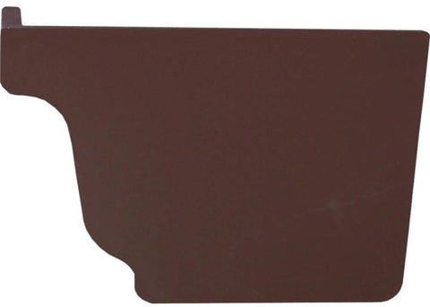 Gutter End Cap Right Brown