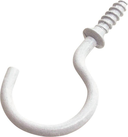 Hook Cup Vnyl 1-1-4in White