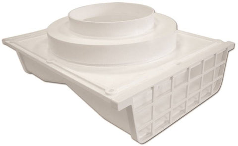 Eave Vent 4in White Plstc Side