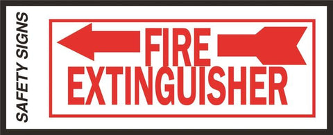 Sign Fire Extingushr Arrow Lft