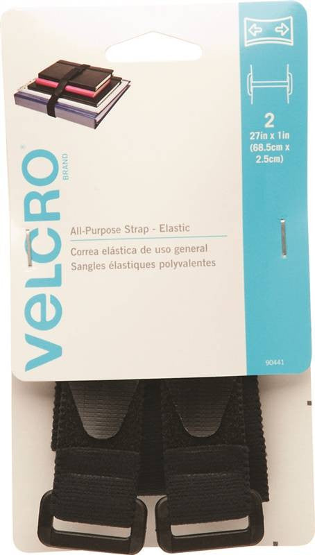 Strap Velcro 1inx27in Black