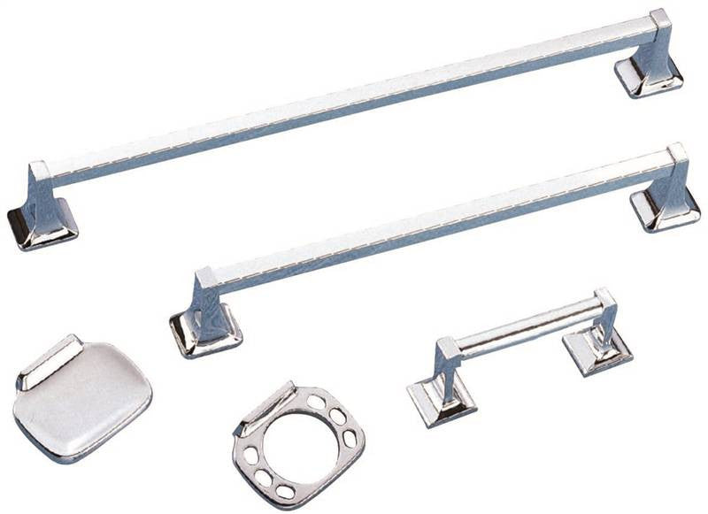 Bath Accessories Chrome 5pc