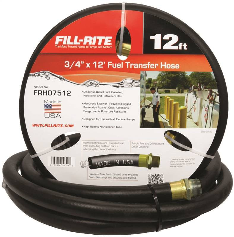 Fuel Hose 12ft X 3-4"