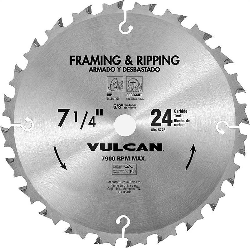 Circ Saw Blade Carb 7-1-4"x24t