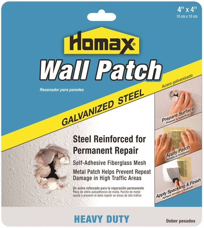 Patch Repr Wall Galv Stl 4x4in