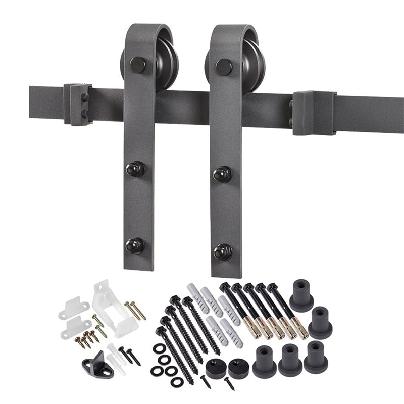 Door Barn Hdwr Kit Matte Black