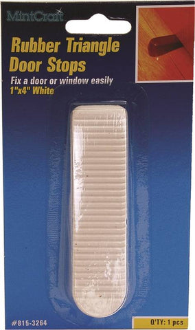 Doorstop Wedge 4x1 Rubber Wht