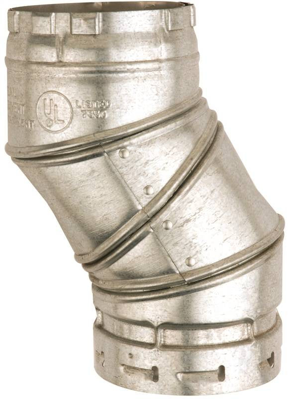 Elbow Gas Vent 90 Dgr 2wal 4in