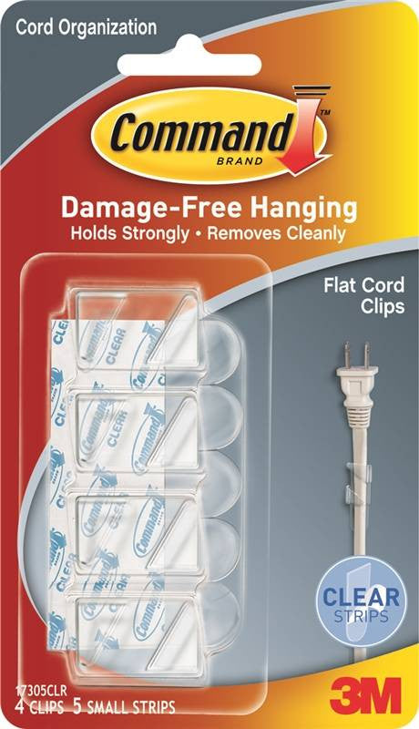 Clip Cord Organizer Flat Clr