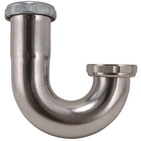 J-bend Sink Trap 1-1-2 Chrome