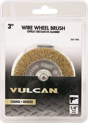 Wheel Brush 1-4" Shnk 3" Coars