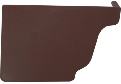 Gutter End Cap Left Brown