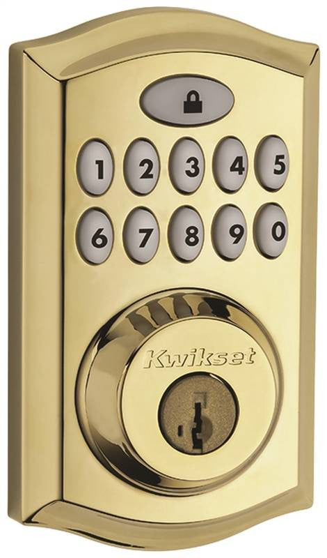 Deadbolt Keypad Brass Tustin