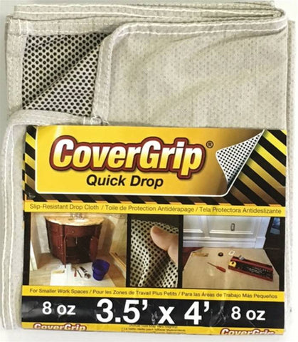 Drop Cloth No-slip 3.5x4ft 8oz