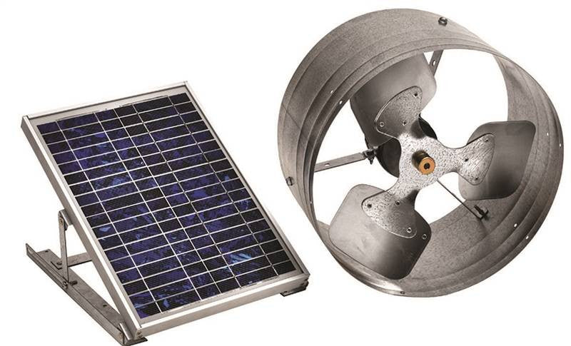 Solar Power Gable Mount Vent