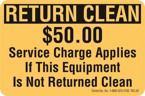 Decal Return Clean $50 Fee