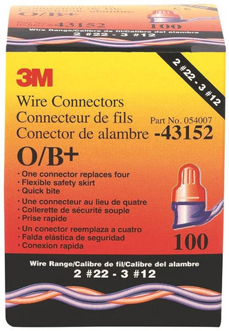 Orange-blue Wire Conn 100-box