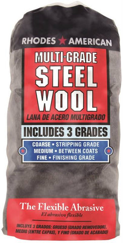 Pad Steel Wool Multigrade Asst