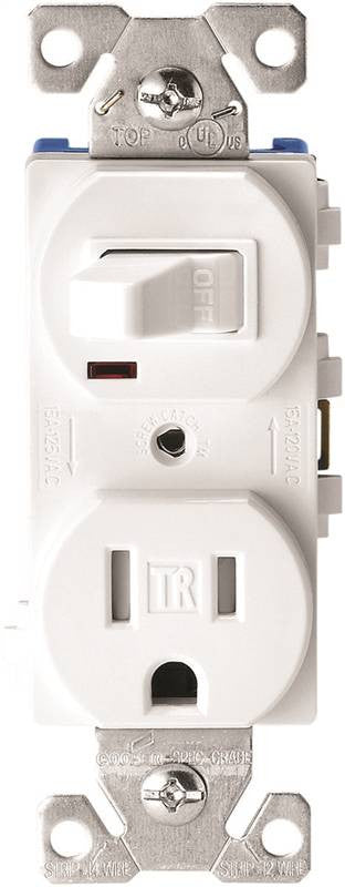 Switch Recpt-togg Tr 1p15a Wht