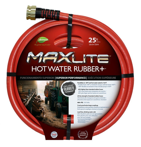Hose Rubber Hot Water 5-8x25ft