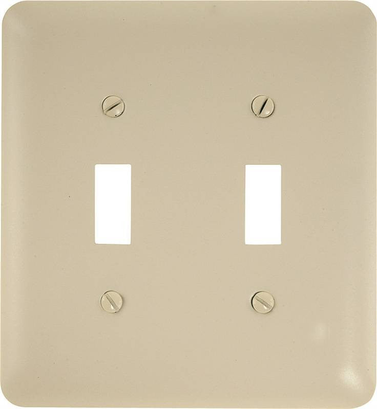 Wall Plate 2g Tgl Steel Almond