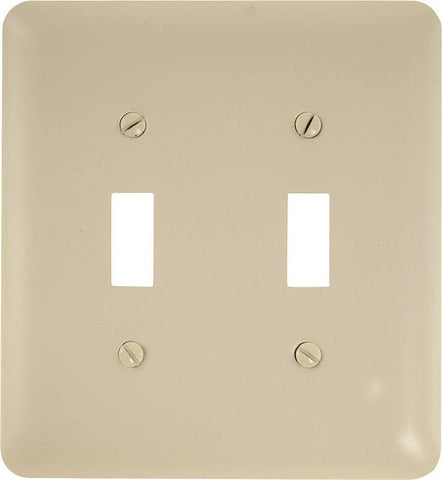 Wall Plate 2g Tgl Steel Almond