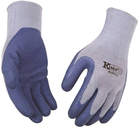 Gloves Blue Latex-knit M