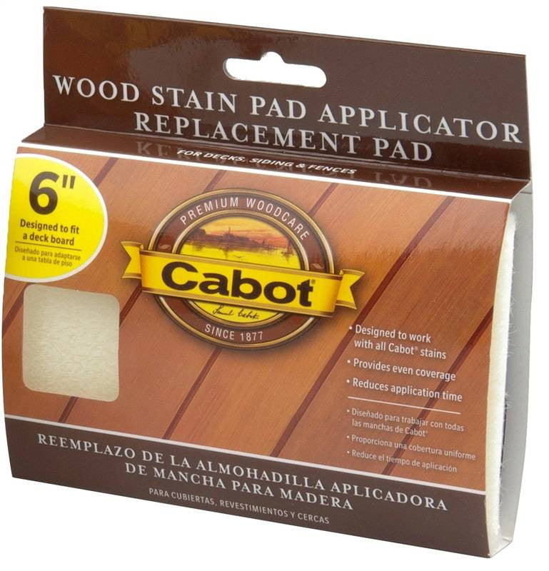 Applicator Stain Repl Pad 6in