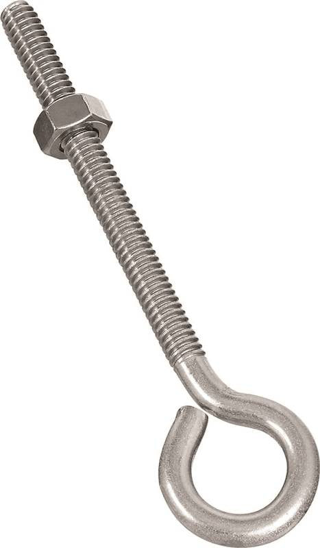 Eye Bolt W-nut 1-4x4in Ss