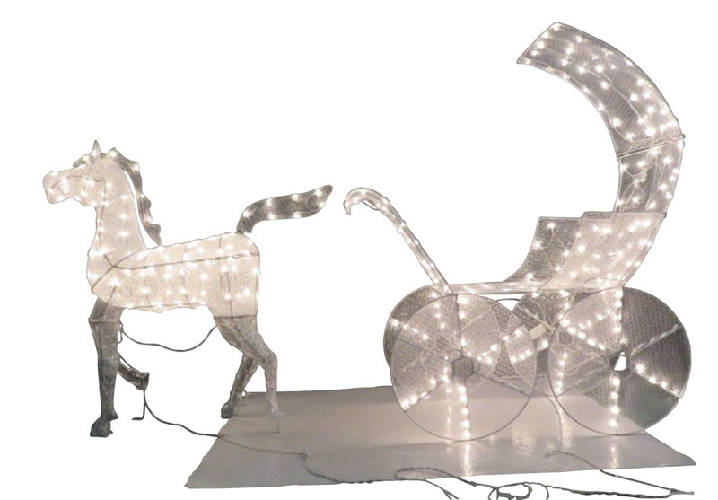 Horse-carriage Mesh 3d Prelit