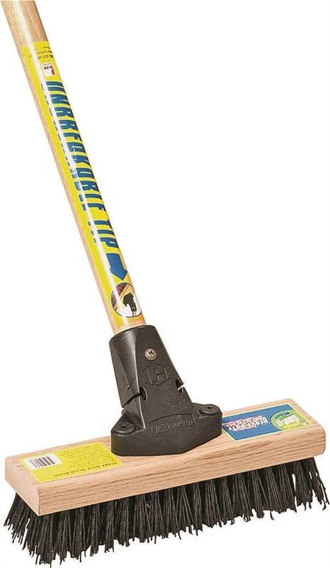Deck Scrub Brush W-handle 10in