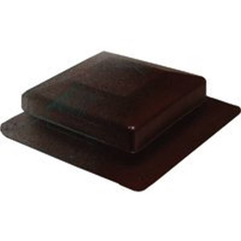 Roof Vent 75sqin Black Sq Top