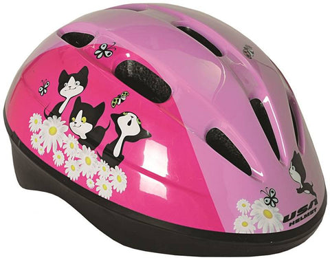 Helmet Toddler W-pink Kittens