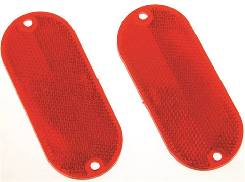 Reflector Press On 4-3-8in Red