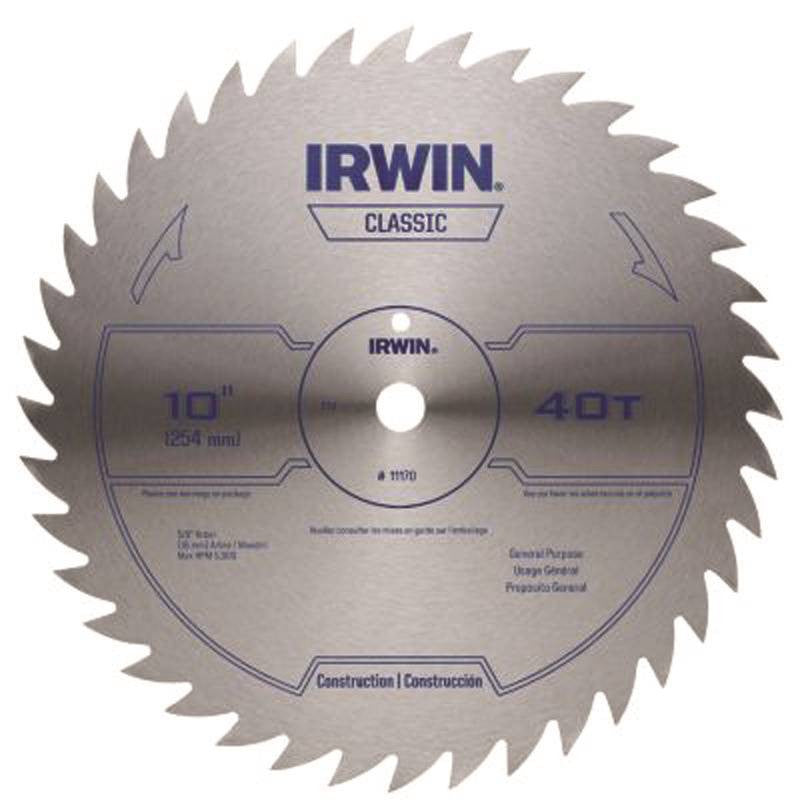 Circ Saw Blade 10in 40t Combo