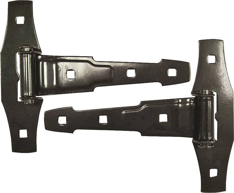 Hinge Strap Ornmtl Stl 8in Blk