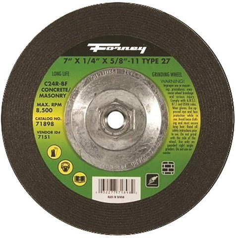 Wheel Grind Masonry Type27 7in